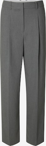 Pantaloni con pieghe 'SLWMARA' di SELECTED in grigio: frontale