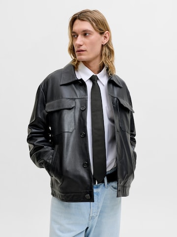 JACK & JONES Krawatte 'JACSolid' in Schwarz: Vorderseite
