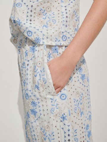 Next Široke hlačnice Hlače | bela barva