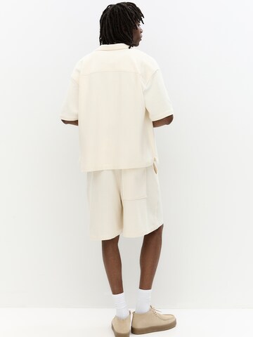 Pull&Bear Comfort fit Button Up Shirt in White