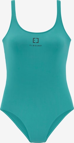 Elbsand T-shirt Swimsuit in Green: front