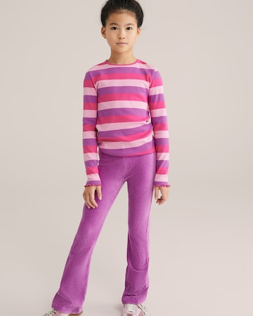 évasé Pantalon WE Fashion en violet