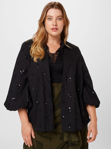 Persona by Marina Rinaldi Between-season jacket 'CAVA' in Black: front