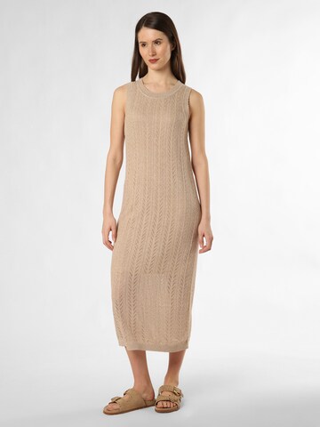 SELECTED FEMME Gebreide jurk in Beige: voorkant