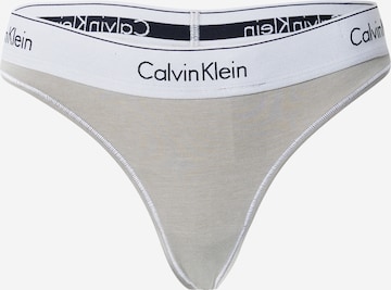 Calvin Klein Underwear - Tanga em verde: frente