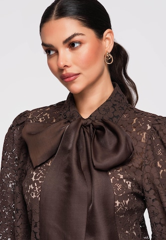 Ombre Blouse 'OW-SH-E0012' in Brown