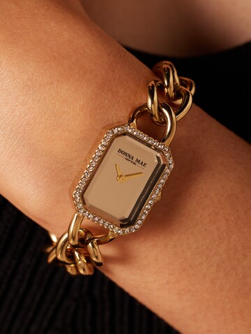 Lucardi Analoog horloge 'Masche' in Goud: voorkant