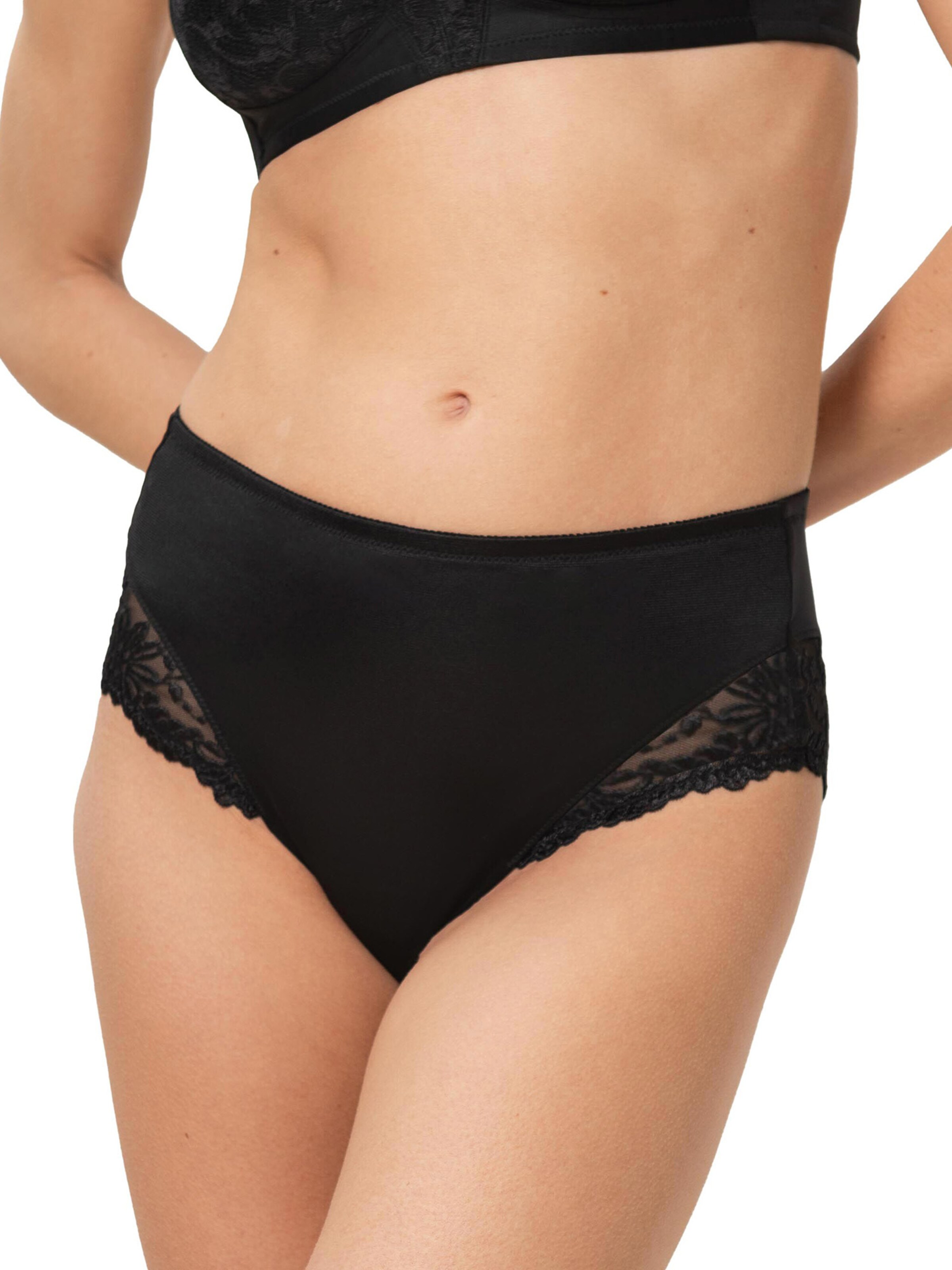 TRIUMPH Slip ' Ladyform Soft ' in Zwart: voorkant