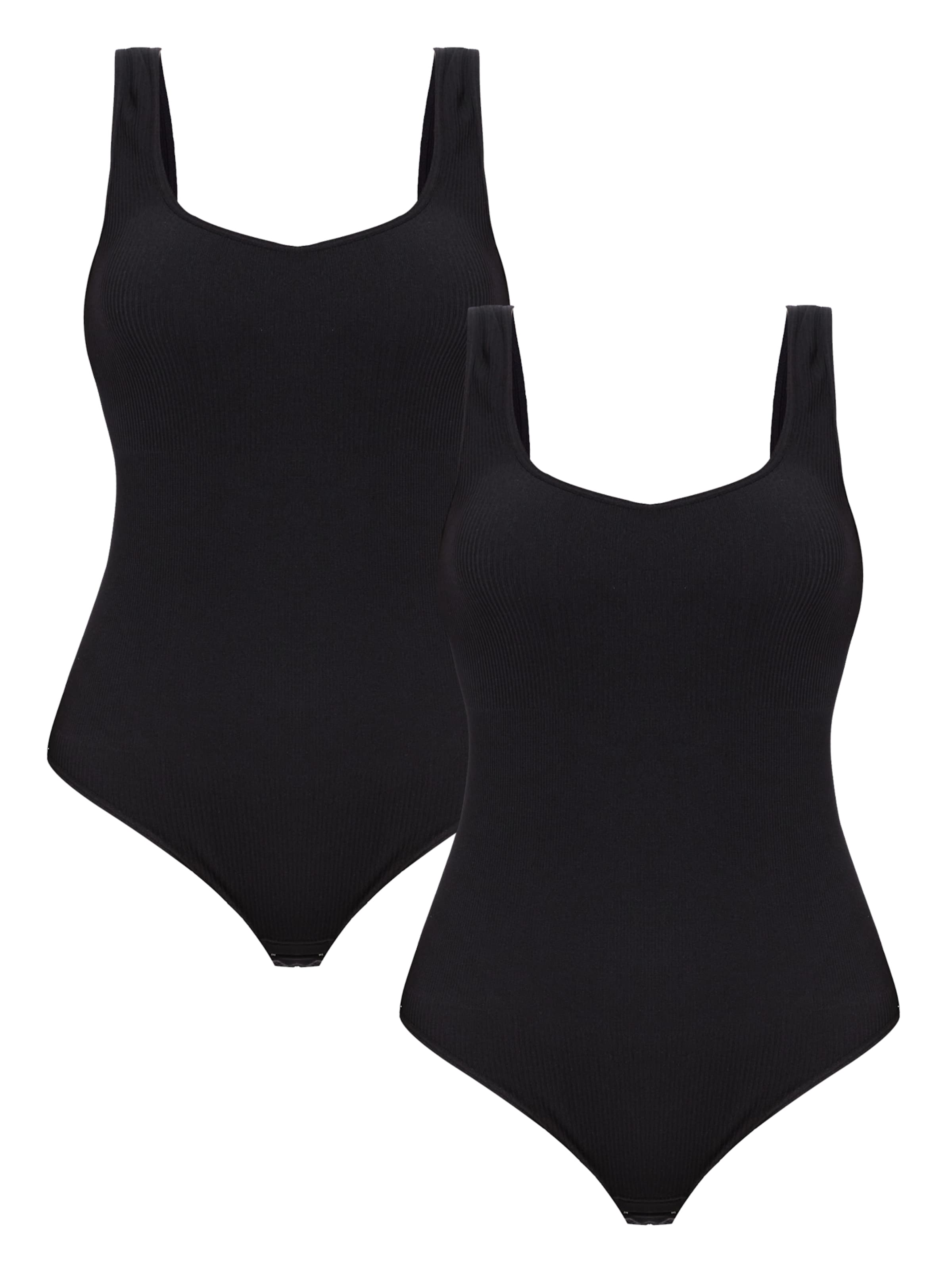 MEETWEE Shaping Bodysuit 'Shapewear' in Black: front