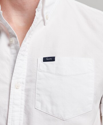 Superdry Regular fit Button Up Shirt in White
