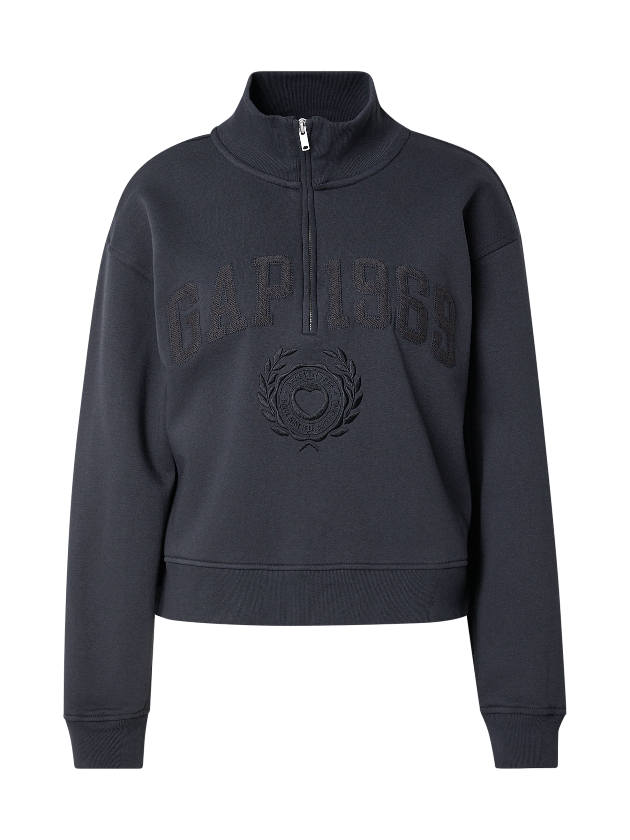 GAP Sweatshirt 'JAN' in Schwarz: Vorderseite