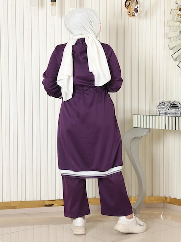 MODAMIHRAM Suit in Purple
