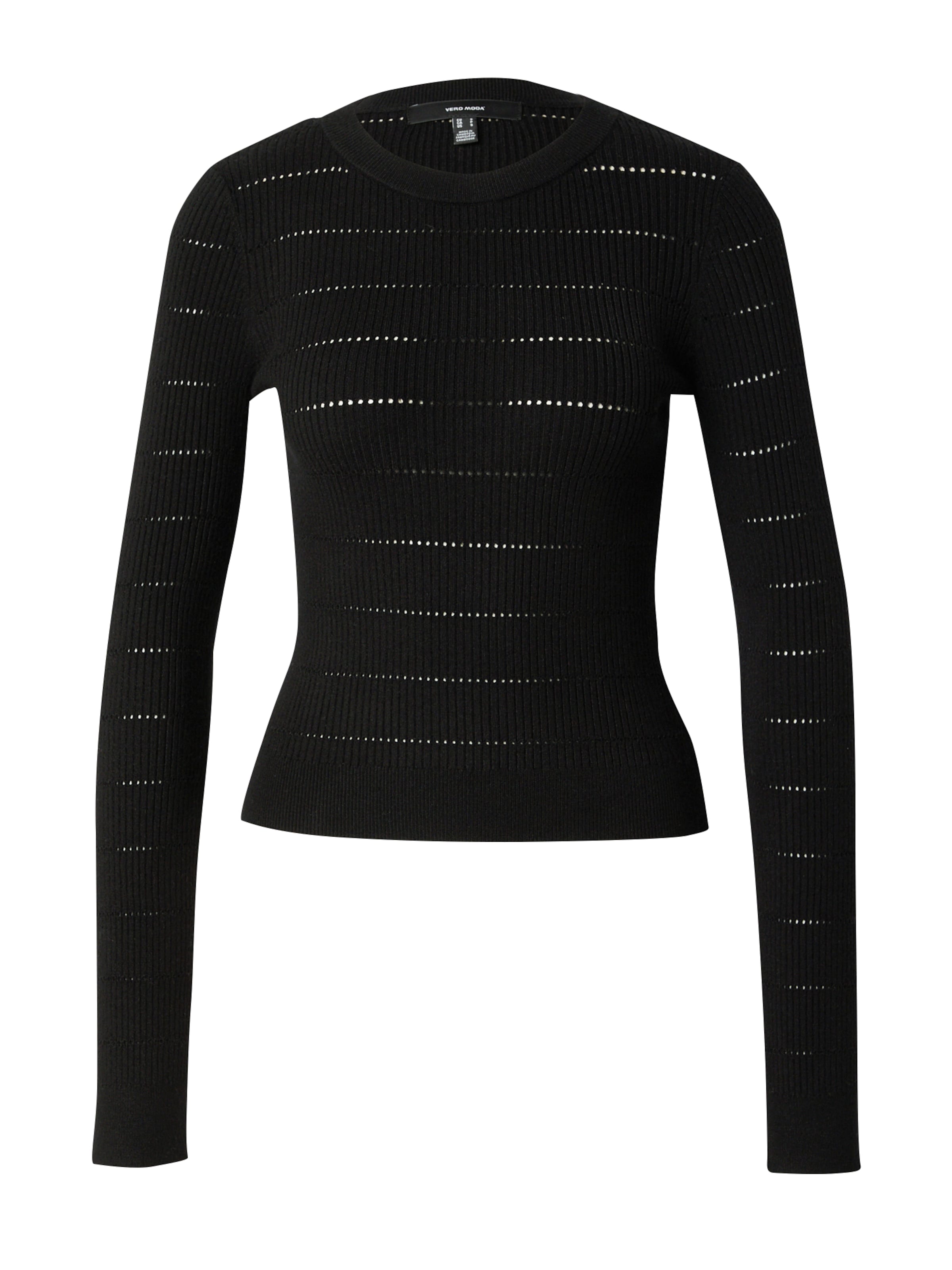 VERO MODA Πουλόβερ 'VMPAULA' σε μαύρο: μπροστά