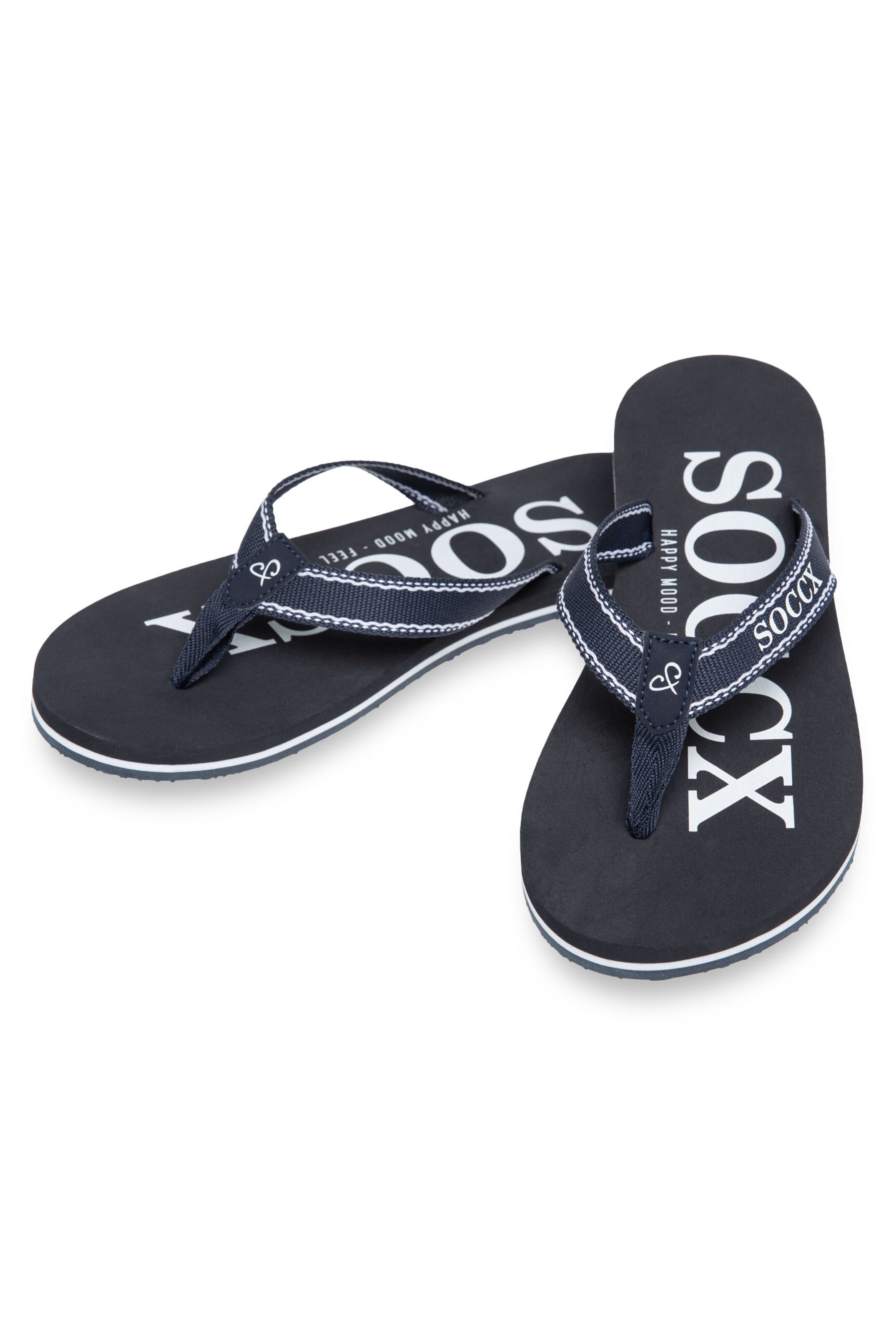 Soccx Zehentrenner in navy / weiß, Produktansicht