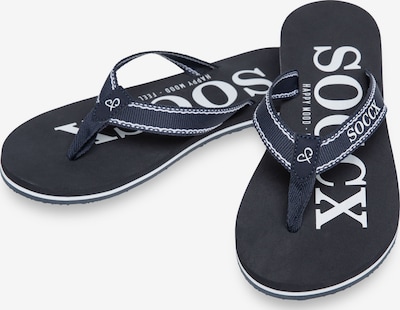 Soccx Zehentrenner in navy / weiß, Produktansicht
