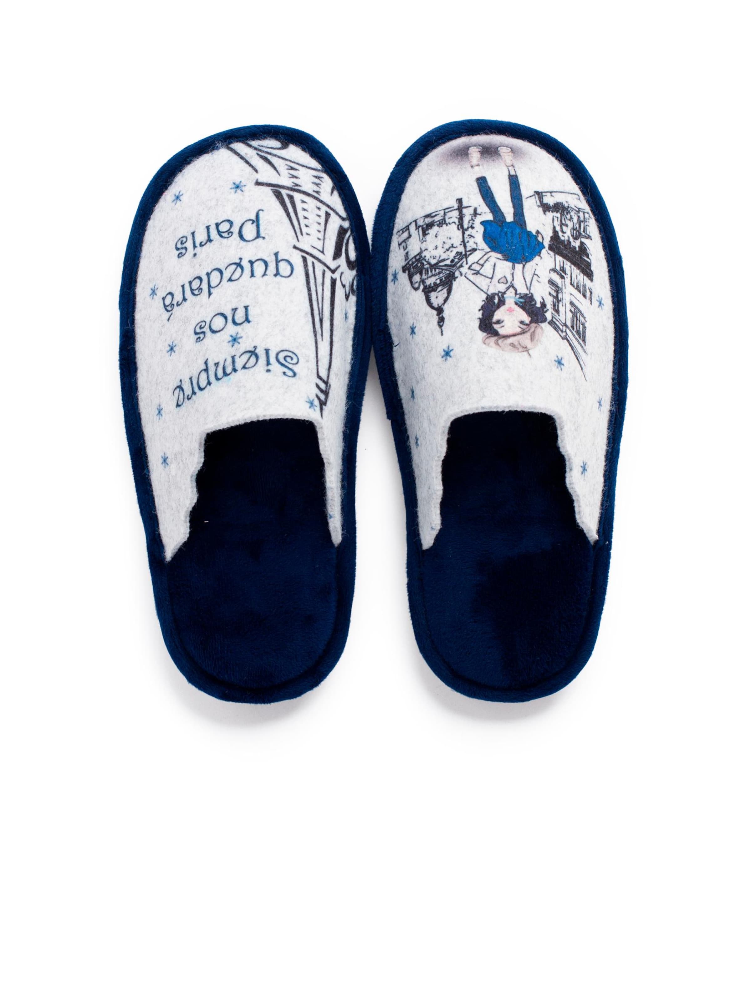 Pisamonas - Zapatillas de casa en azul