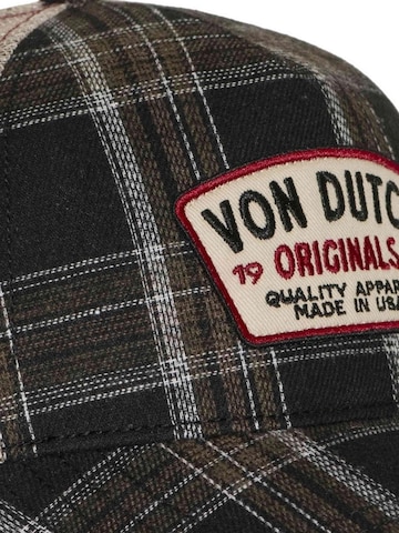 Von Dutch Kšiltovka 'Gorra von dutch negra cuadros car 10 trucker cap' – černá