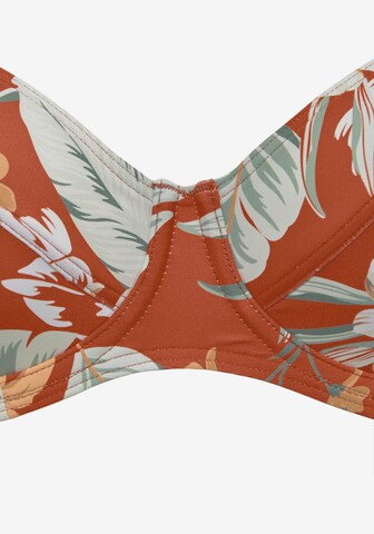 SUNSEEKER T-shirt Bikini Top in Orange