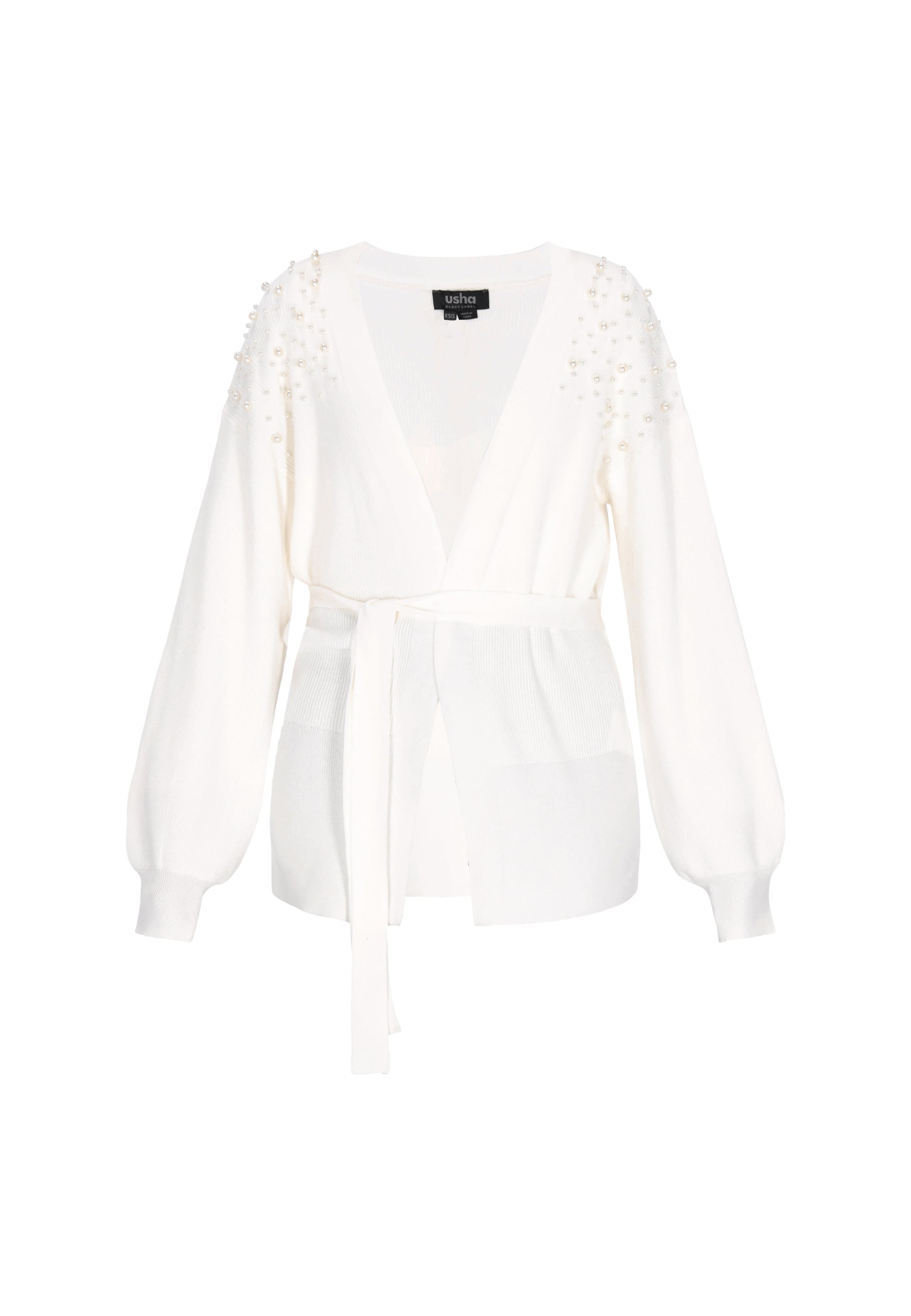 usha BLACK LABEL - Cárdigan en blanco: frente