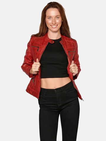 KOROSHI Between-Season Jacket in Red