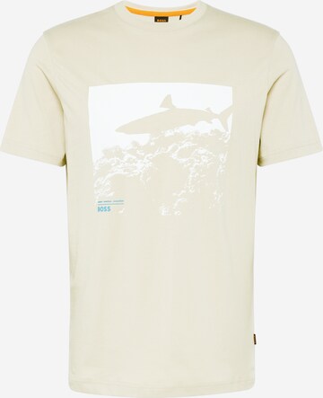 T-Shirt 'Sea horse' BOSS Orange en beige : devant