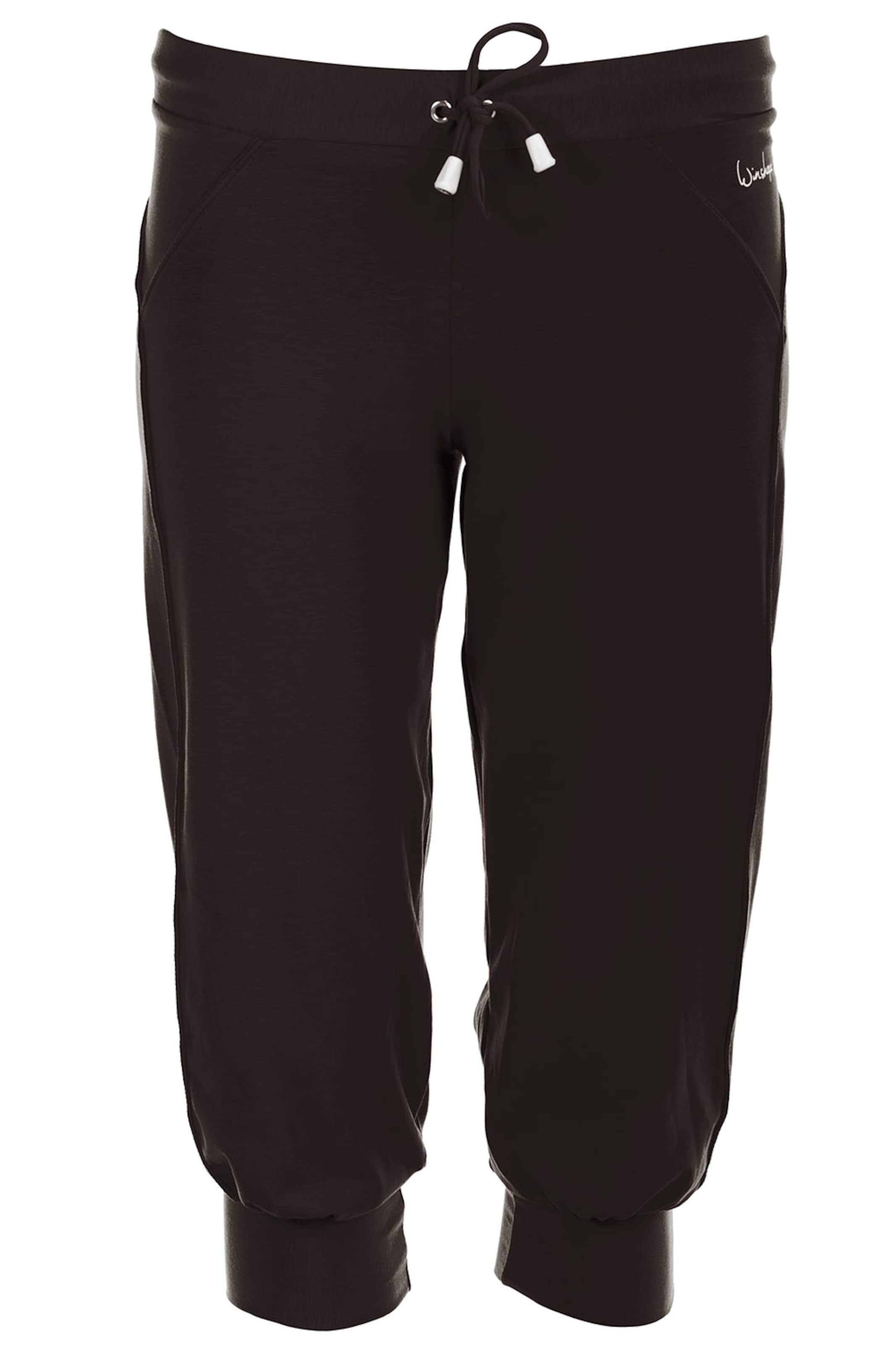 juoda Winshape Sportinės kelnės 'WBE5': priekis