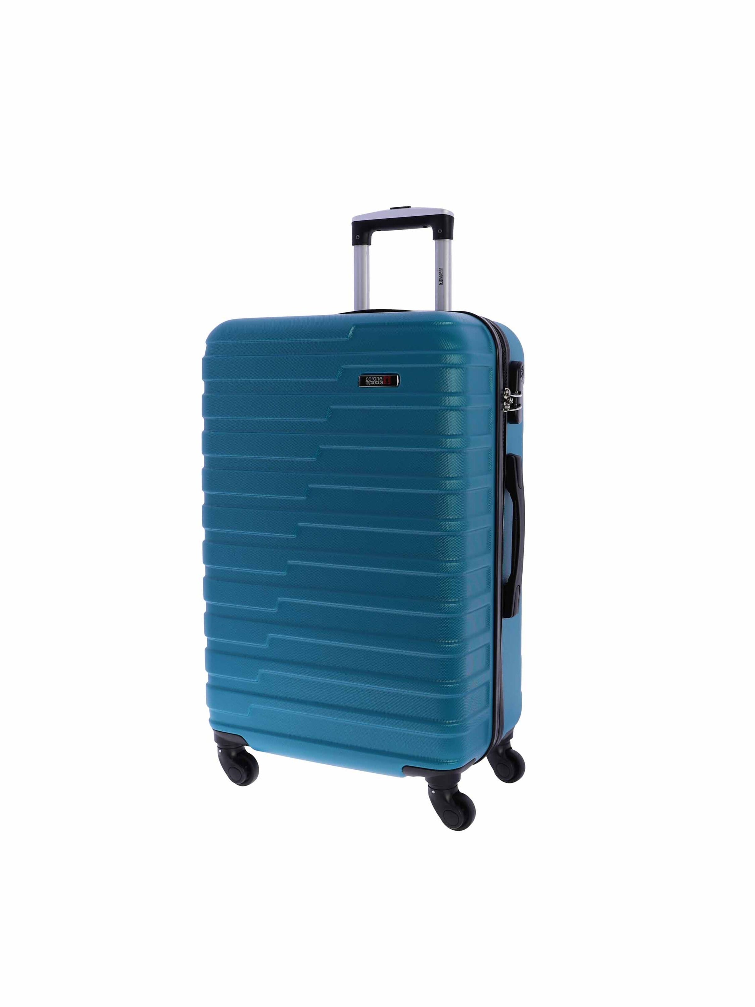 Coronel Tapioca - Carrito 'Coronel Tapioca Maleta Mediana 23 kg | Maleta de Viaje Rígida con 4 Ruedas Dobles 360º, Candado numérico y Asa Telescópica | Equipaje Resistente al Agua para Viajes en Avión' en verde: frente