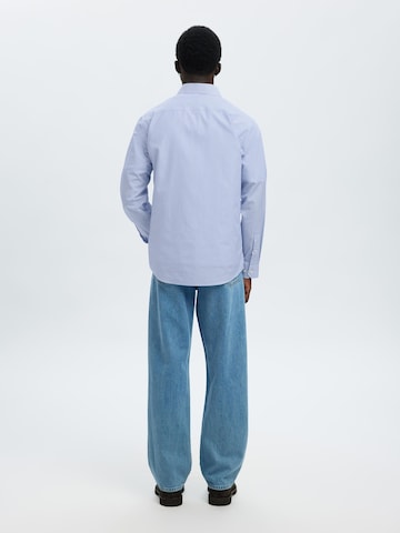 SELECTED HOMME Comfort fit Overhemd in Blauw