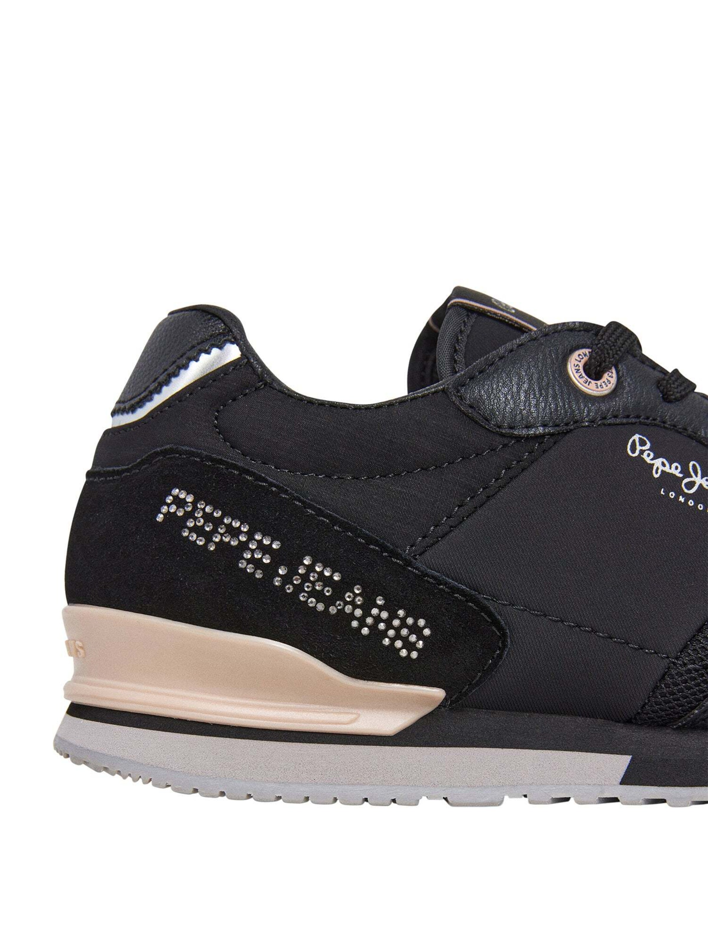 Sneaker bassa 'London Party' di Pepe Jeans in nero