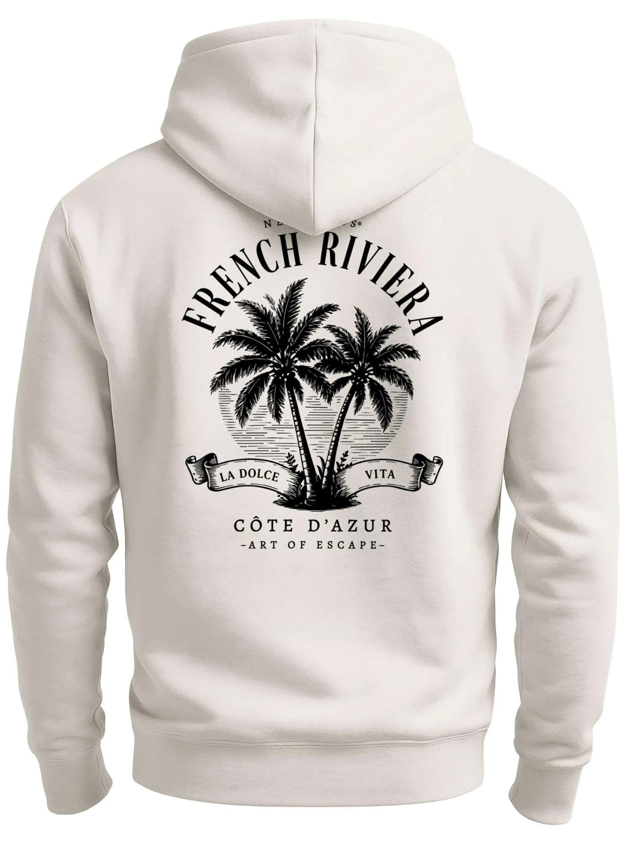 Neverless Sweatshirt 'French Riviera'‌‌‌‌‌‌ in Beige: Vorderseite