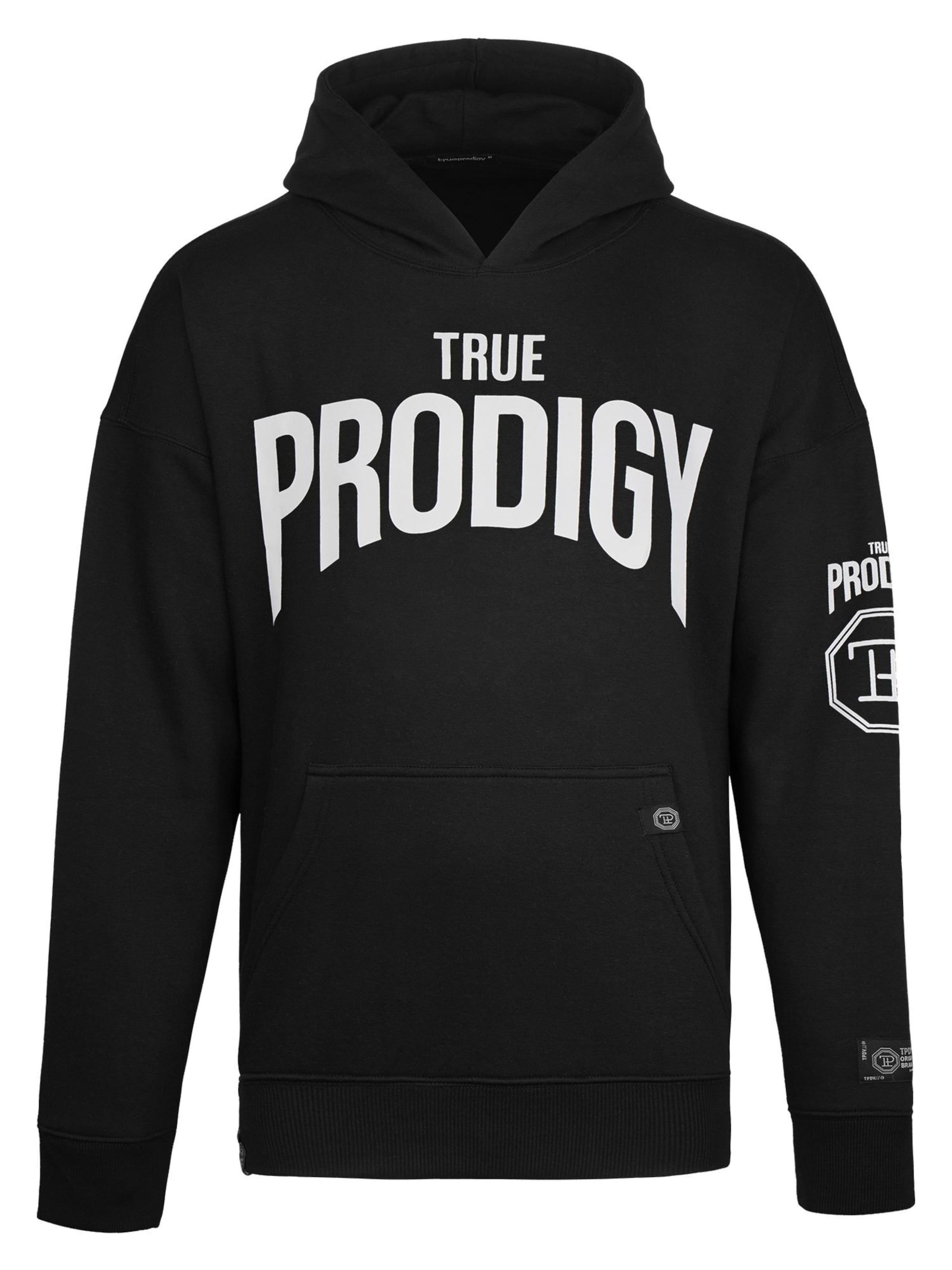 trueprodigy Sweatshirt 'Feith' i sort / hvid, Produktvisning
