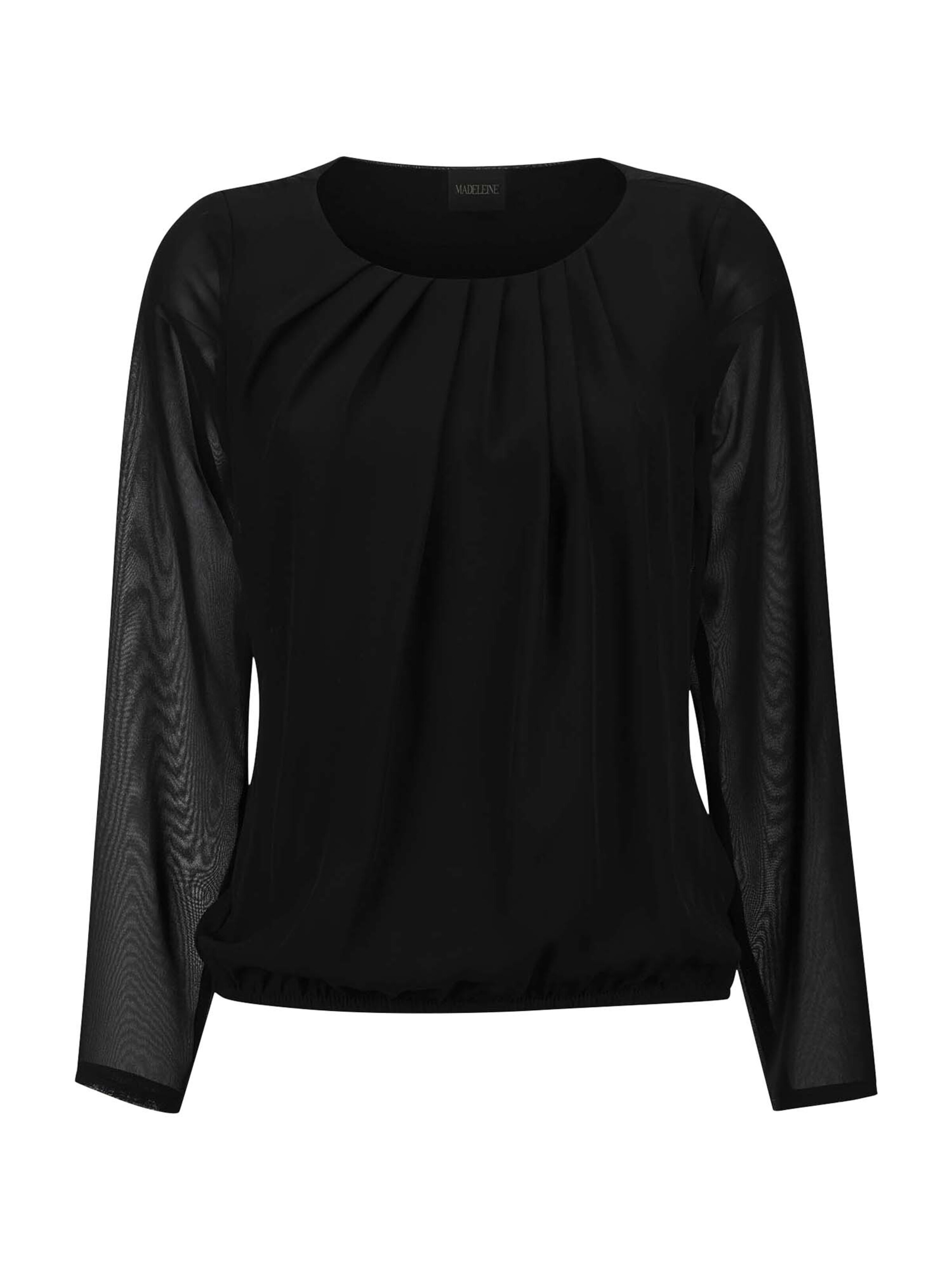 MADELEINE Bluse in Schwarz: Vorderseite