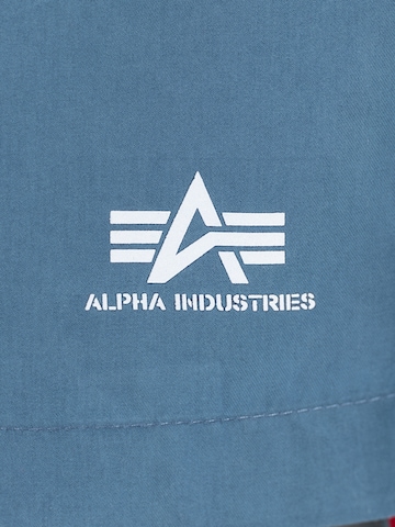 ALPHA INDUSTRIES Kratke kopalne hlače | modra barva