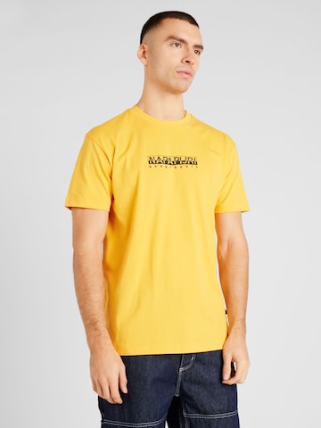 T-Shirt NAPAPIJRI en jaune : devant
