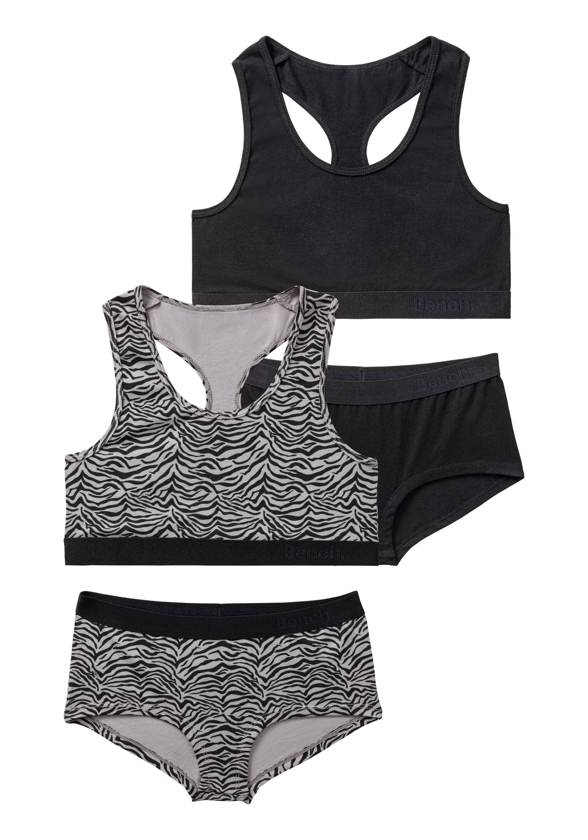 LASCANA Комплект бельо в черно: отпред