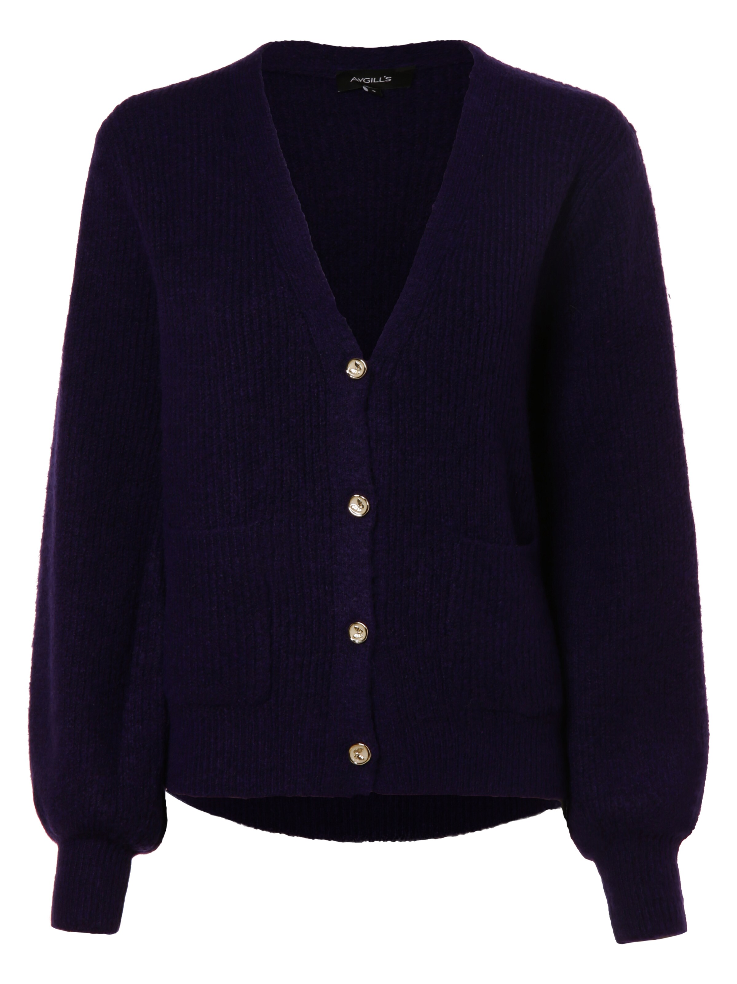 Aygill's Strickjacke ' ' in Lila: Vorderseite