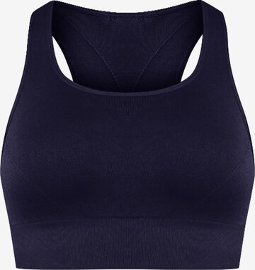 Smilodox Bustier Sport bh 'Amy' in Blauw: voorkant