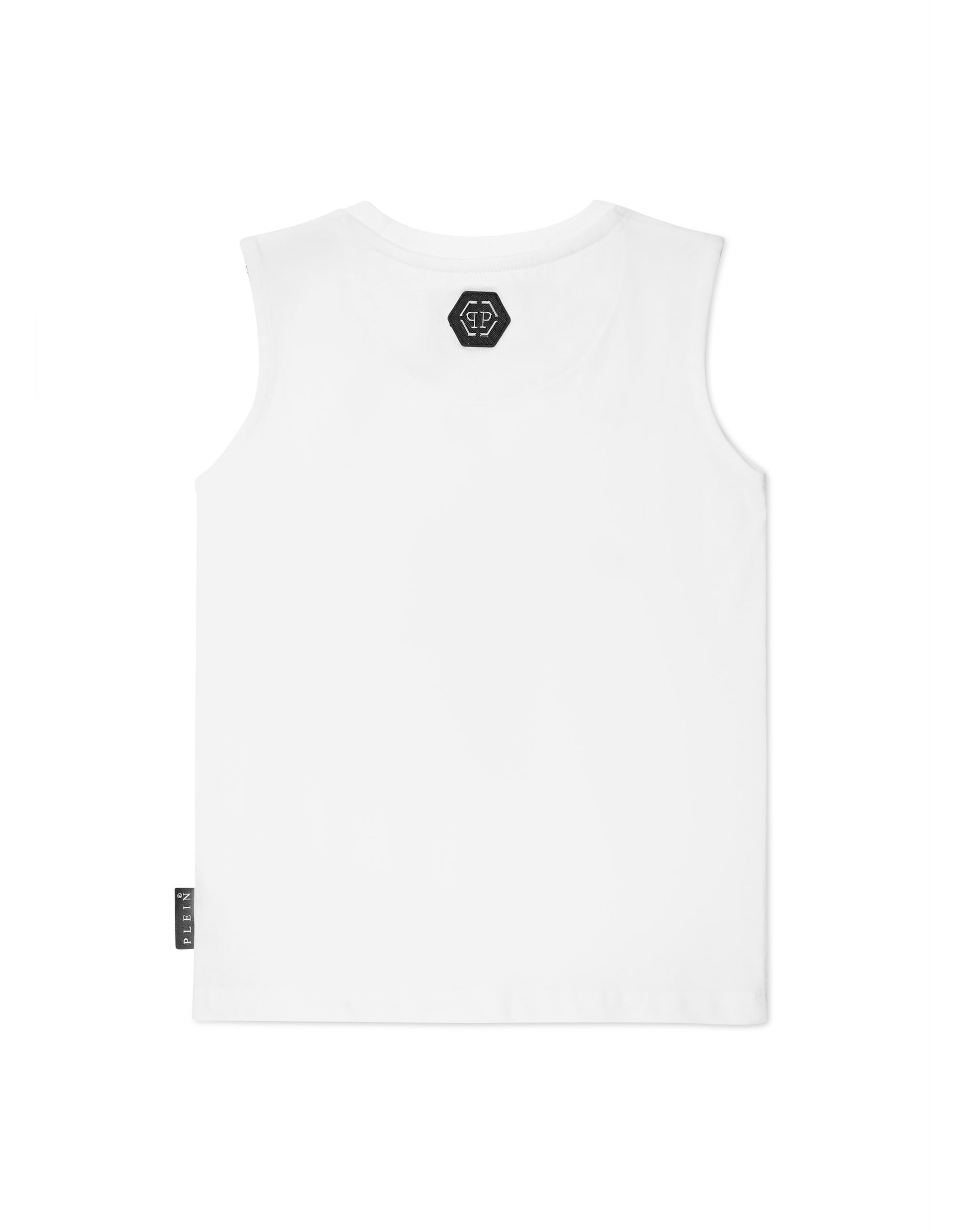 Philipp Plein - Top 'Plein Queen' em branco