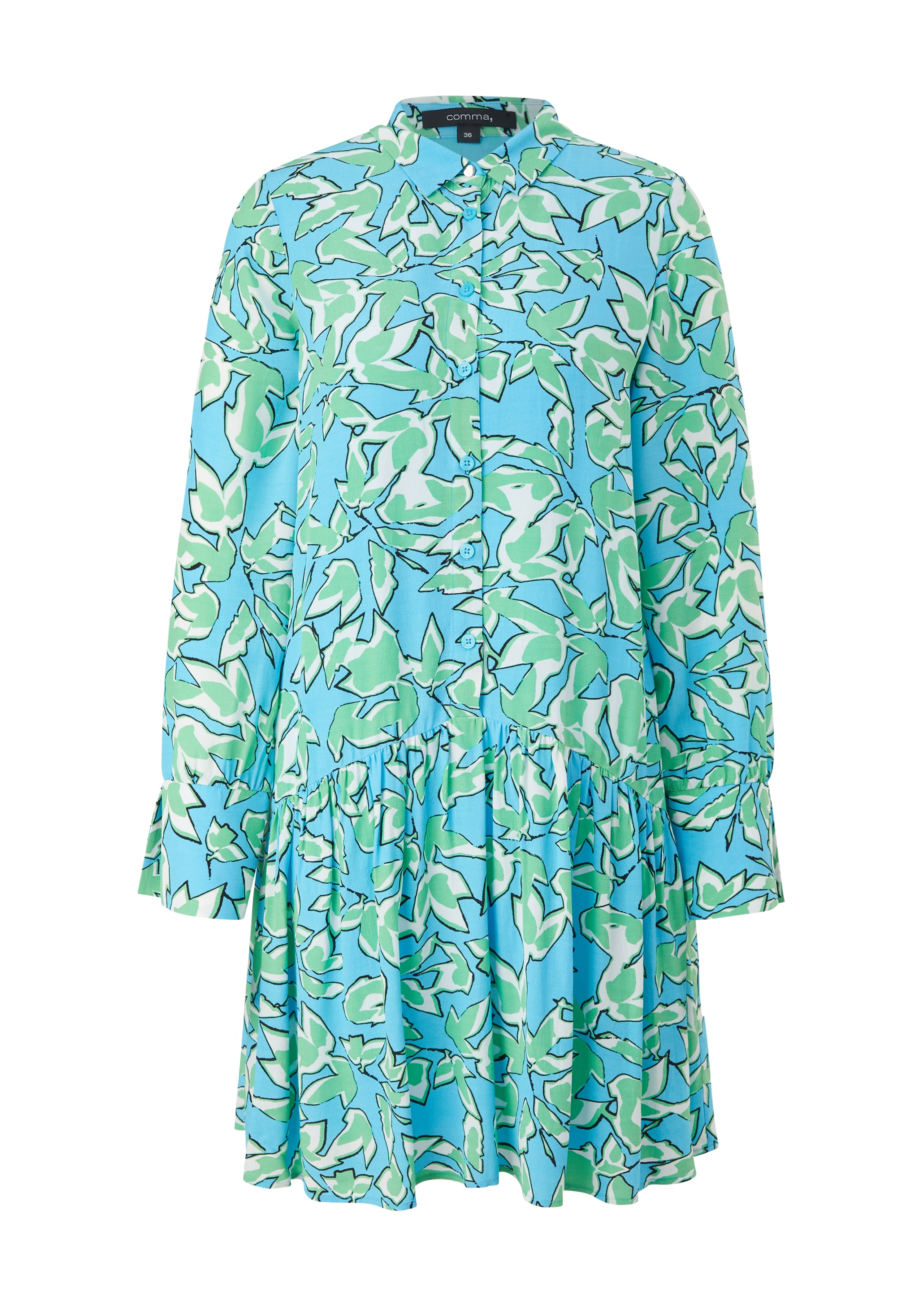 COMMA Kleid in Blau: Vorderseite