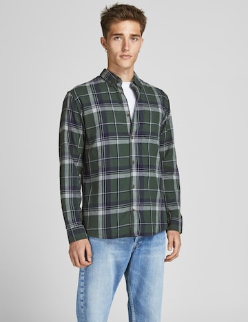 JACK & JONES Slim Fit Hemd in Grün: predná strana