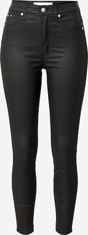 Calvin Klein Jeans - Skinny Vaquero en negro: frente