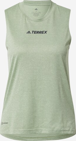 ADIDAS TERREX Sports Top in Green: front