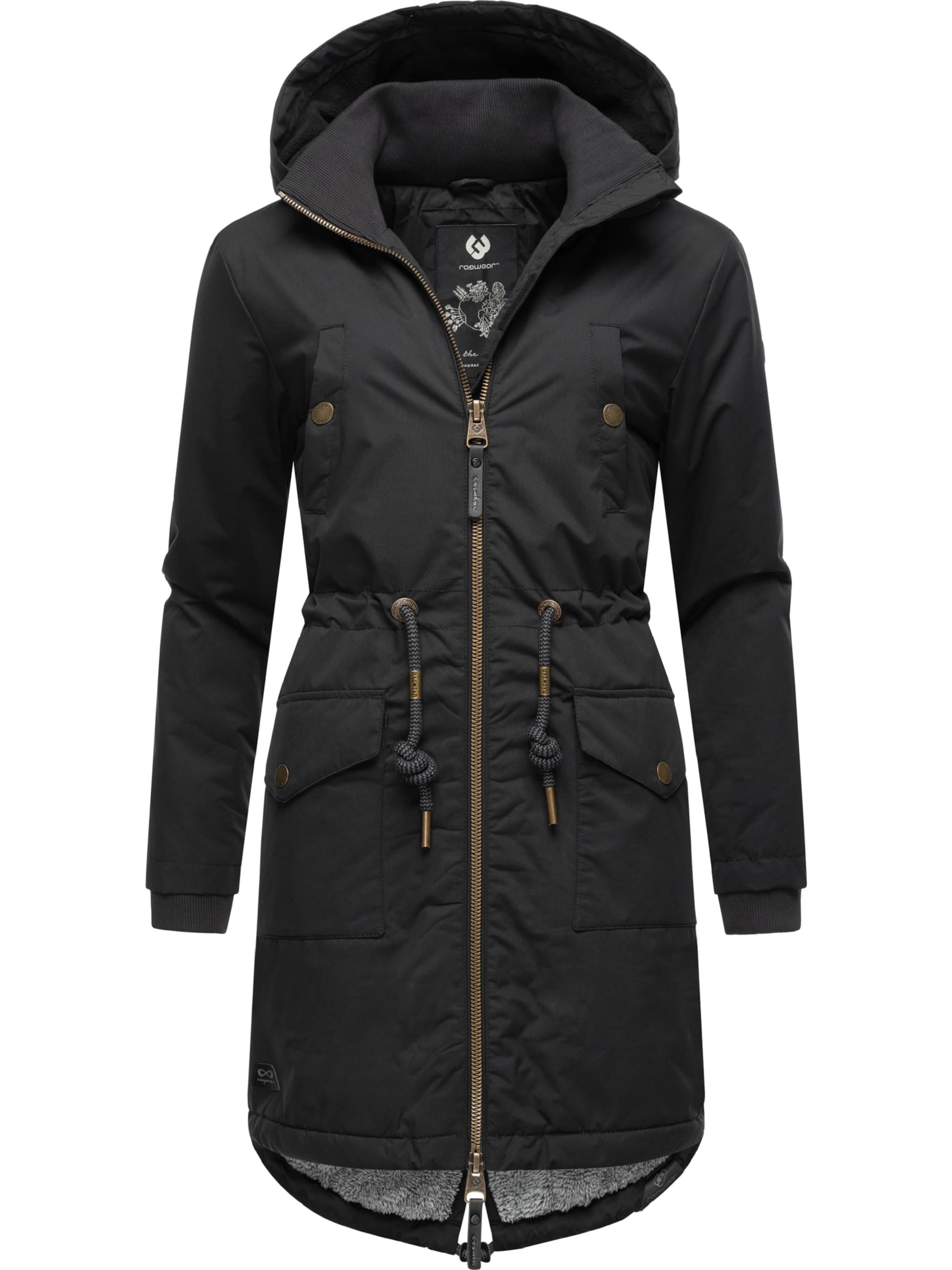 Parka d’hiver 'Crescend' Ragwear en noir
