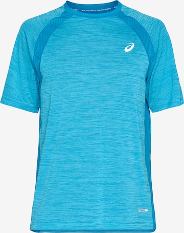 ASICS Funktionsshirt 'ROAD' in Blau: Vorderseite