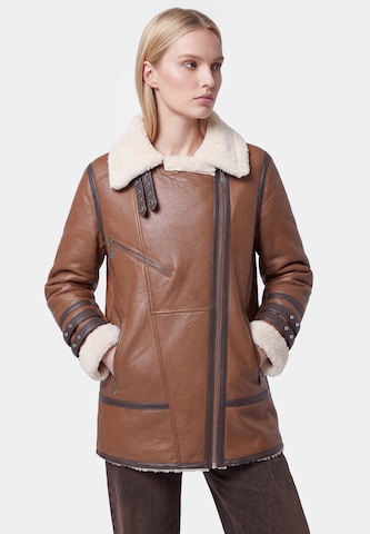DreiMaster PREMIUM Tussenjas in Bruin: voorkant