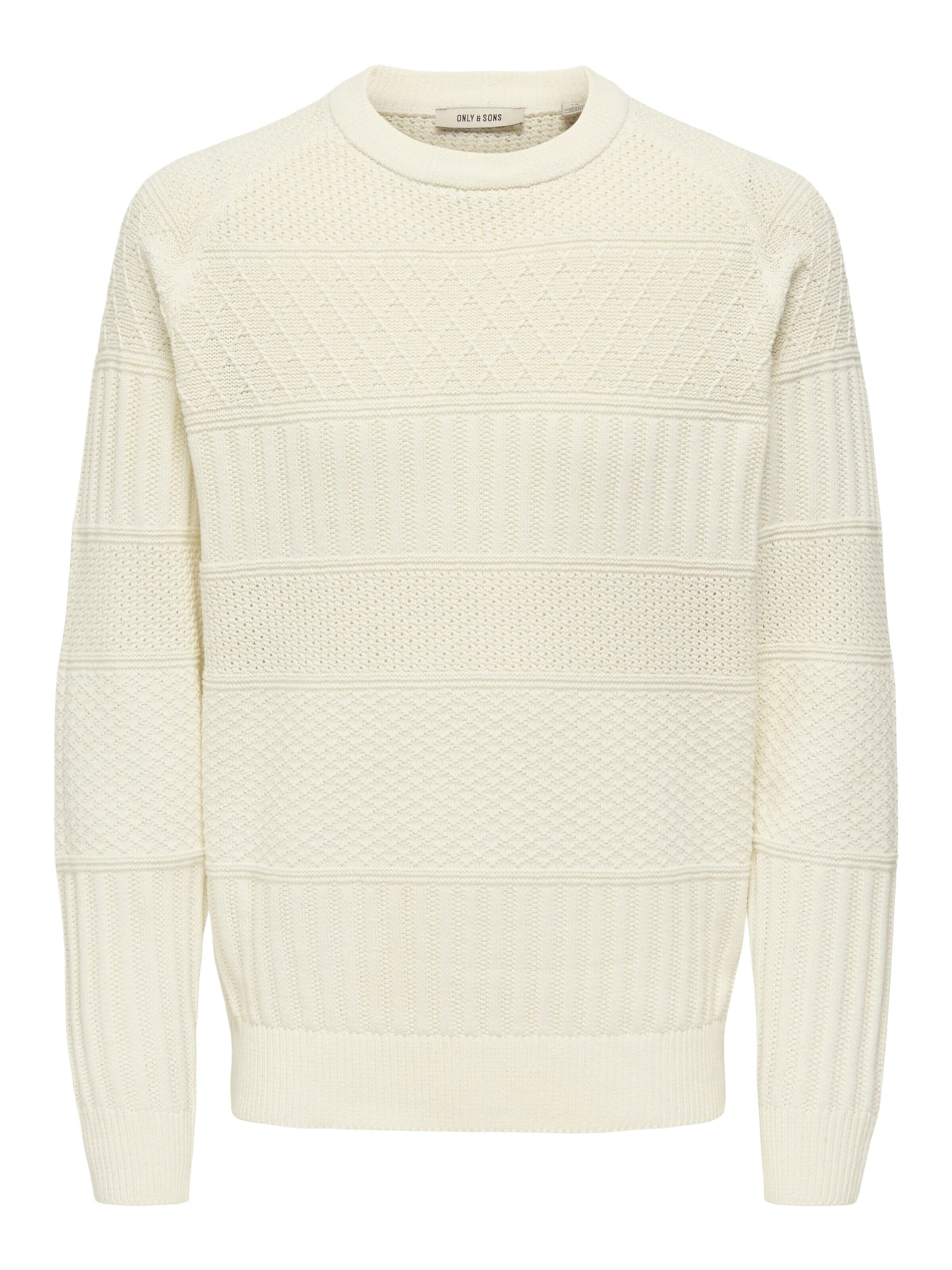 Only & Sons Sweater 'Alkan' in White: front