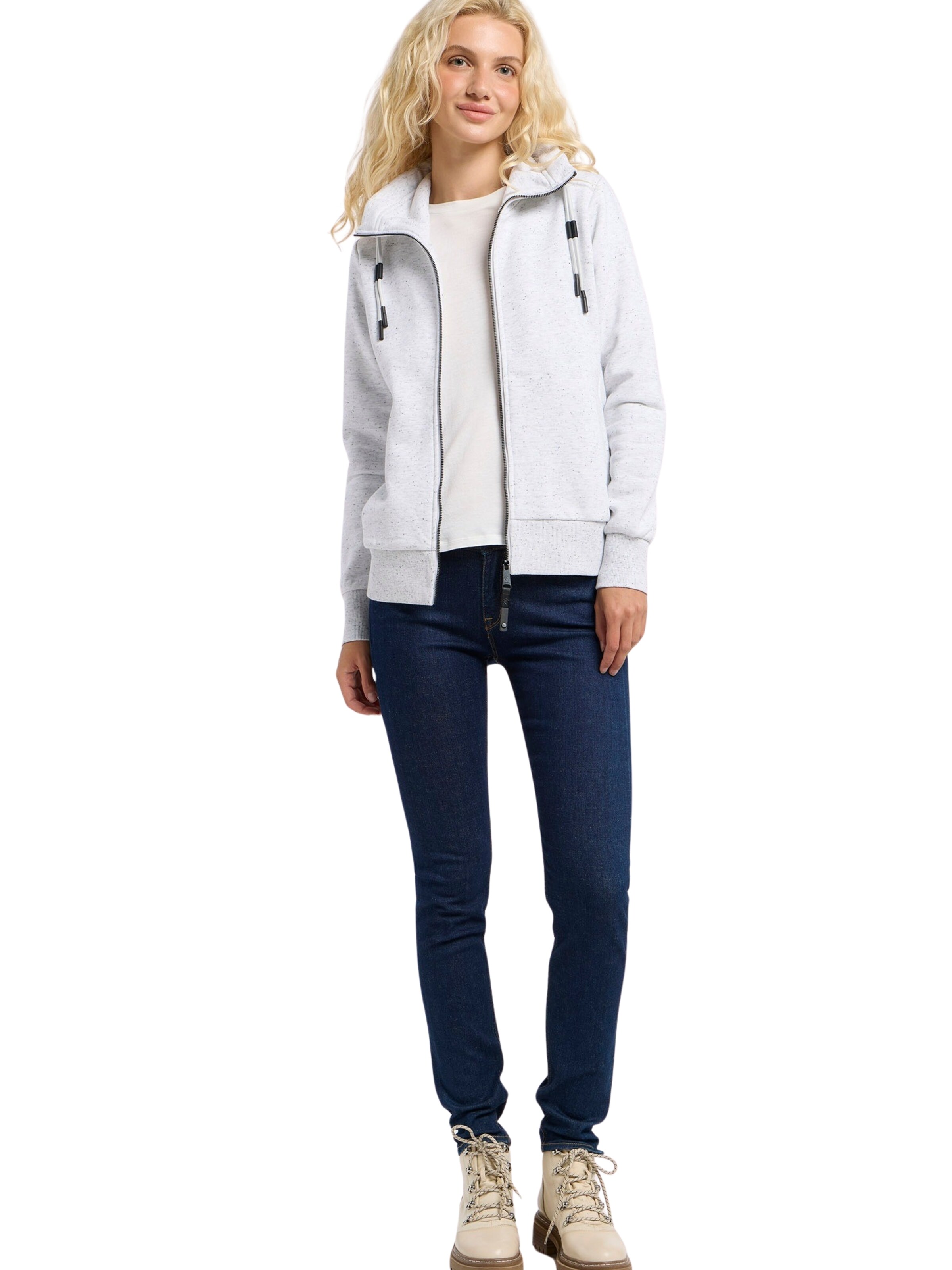 Veste de survêtement 'Ronette' Ragwear en blanc