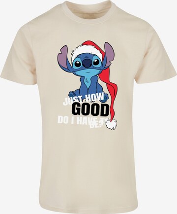 ABSOLUTE CULT Shirt 'Lilo And Stitch - Just How Good' in Beige: voorkant