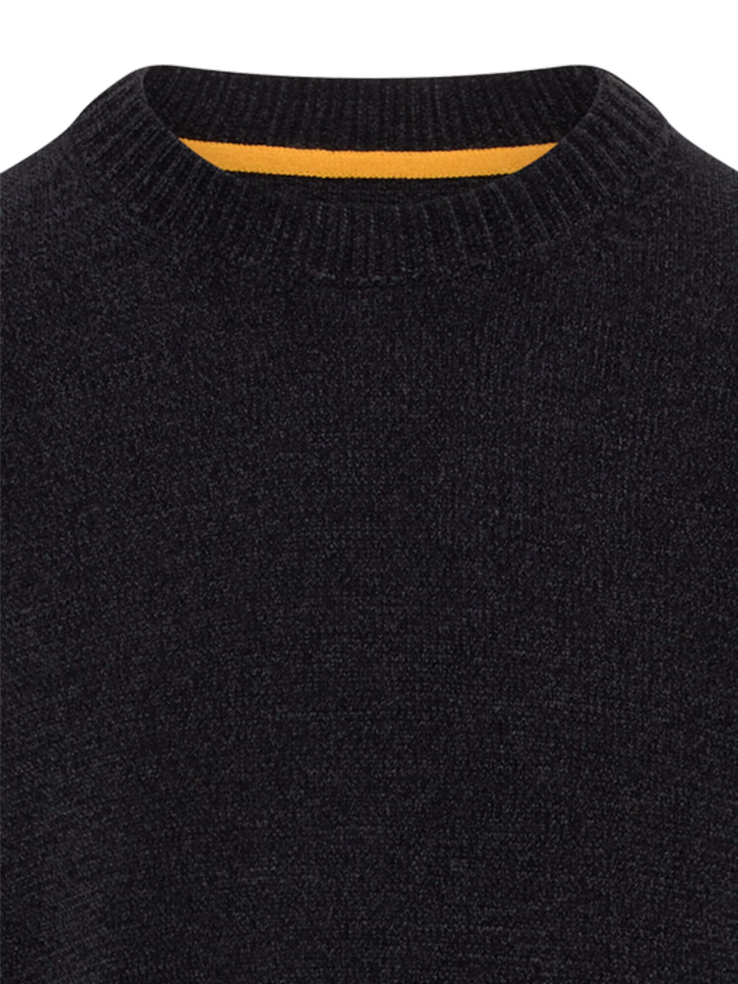 CAMEL ACTIVE Pullover mit seitlichem Strick-Einsatz in Blau