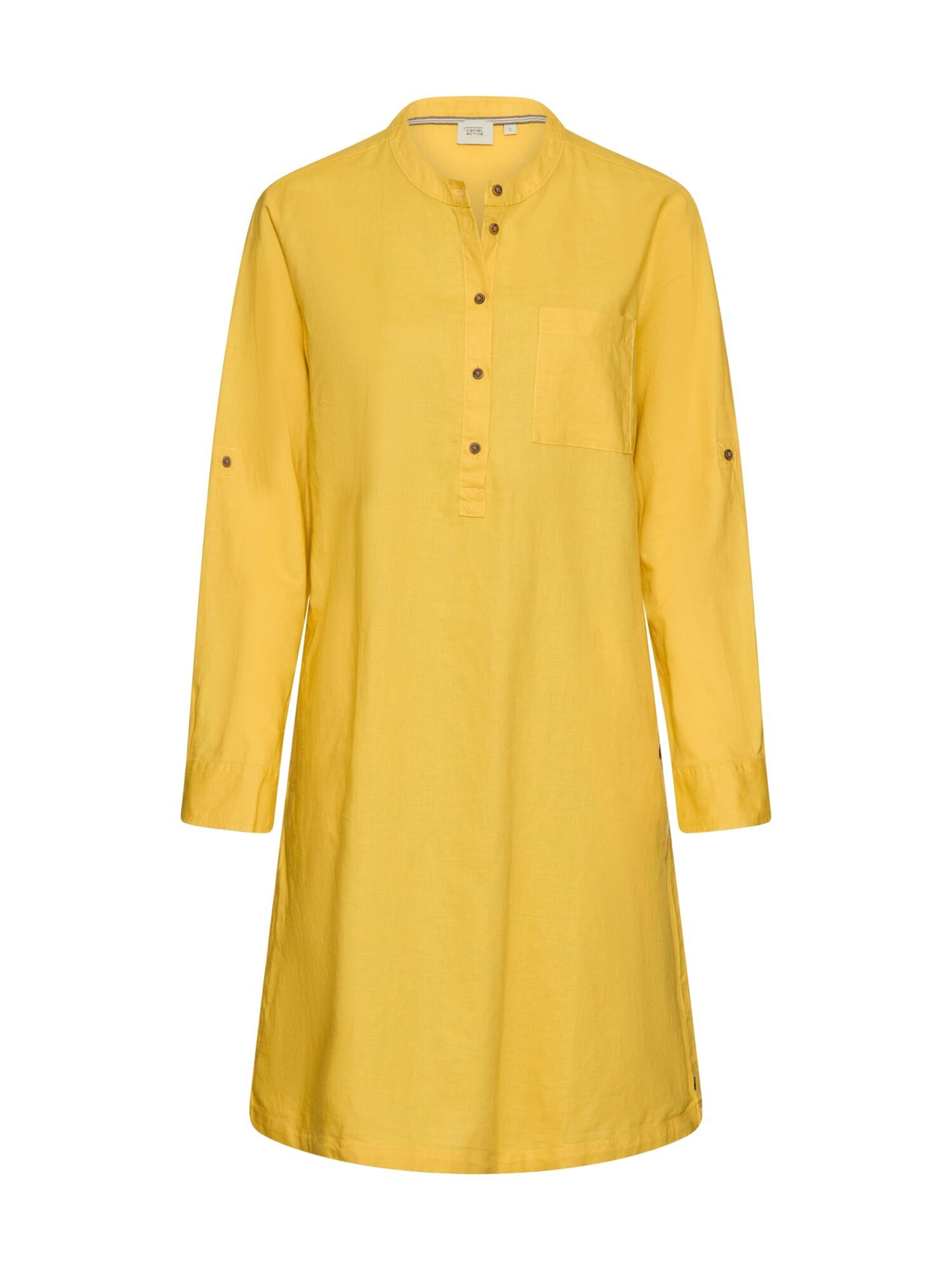 CAMEL ACTIVE Shirt Dress in Yellow: front